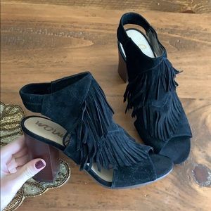 Sam Edelman fringe booties